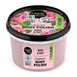 Organic Shop Body Polish Rose and Salt Body Scrub 250ml - Απολεπιστικό Σώματος με Τριαντάφυλλο και Αλάτι