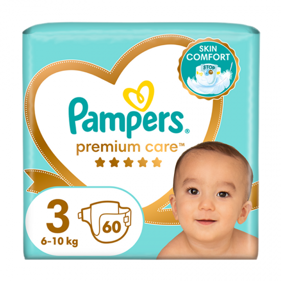 Pampers Premium Care Πάνες Μέγεθος 3 (6-10kg) 60τμχ