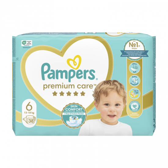 Pampers Premium Care Πάνες Μέγεθος 6 (13-18kg) 38τμχ