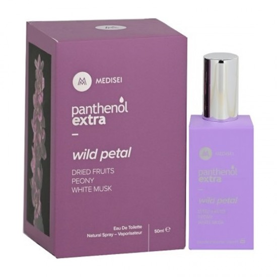 Medisei Panthenol Extra Eau de Toilette Wild Petal Γυναικείο Άρωμα με Νότες Λουλουδιών & Αποξηραμένων Φρούτων 50ml