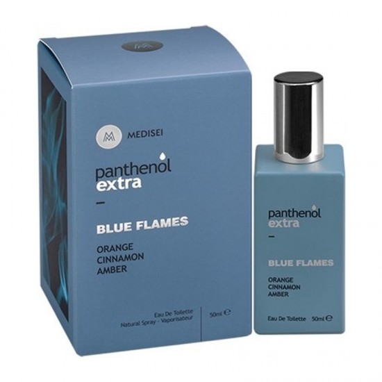 Medisei Panthenol Extra Eau de Toilette Blue Flames Ανδρικό Άρωμα με Νότες Εσπεριδοειδών 50ml