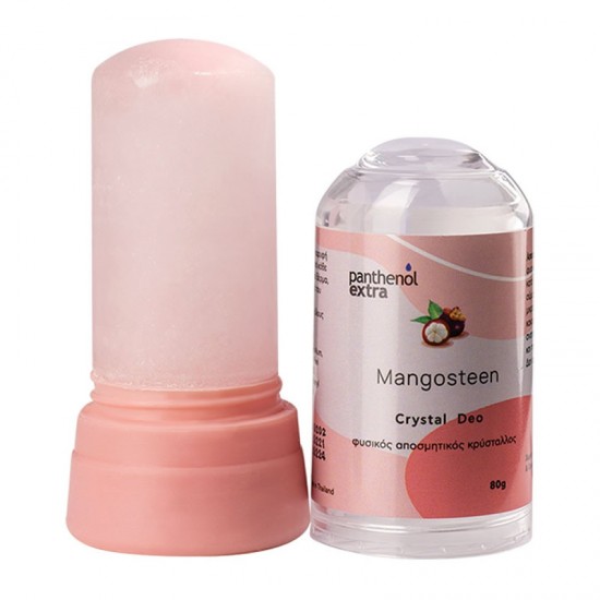 Medisei Panthenol Extra Crystal Deodorant Mangosteen Αποσμητικό Στικ Σώματος 24ωρης Δράσης με Άρωμα Μαγκοστίν 80g
