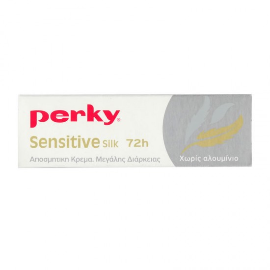 Perky Deodorant Cream Sensitive Silk 72h Αποσμητική Κρέμα Μεγάλης Διάρκεια Χωρίς Άρωμα και Αλουμίνιο 30ml