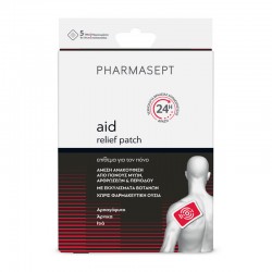 Pharmasept Aid Pain Patch 24h Αυτοκόλλητο Επίθεμα για τον Πόνο με Εκχυλίσματα Βοτάνων με Δράση 24 ώρες 5 Τεμάχια