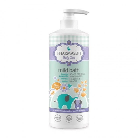 Pharmasept Baby Care Mild Bath Απαλό Βρεφικό Αφρόλουτρο για Σώμα & Μαλλιά 500ml