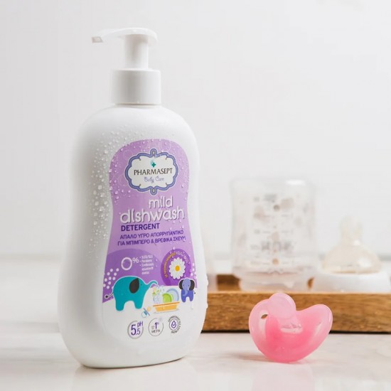 Pharmasept Baby Care Mild Dishwash Detergent Απαλό Υγρό Απορρυπαντικό για Βρεφικά Σκεύη & Μπιμπερό 400ml