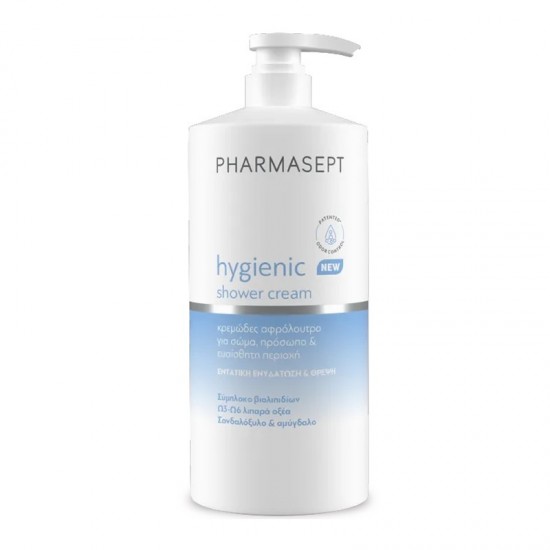 Pharmasept Hygienic Shower Cream Κρεμώδες Αφρόλουτρο Καθημερινής Χρήσης για Σώμα, Πρόσωπο & Ευαίσθητη Περιοχή 1000ml