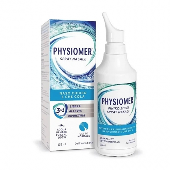 Physiomer Normal Jet Ισότονο Ρινικό Αποσυμφορητικό Σπρέι από 2 ετών 135ml