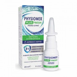 Physiomer Plus Fresh Ρινικό Σπρέι για Έντονη Συμφόρηση από 6 ετών 20ml