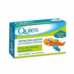 Quies Protection Earplugs Travel Kids Ωτοασπίδες για Παιδιά ειδικές για Αεροπορικά Ταξίδια 1 Ζευγάρι