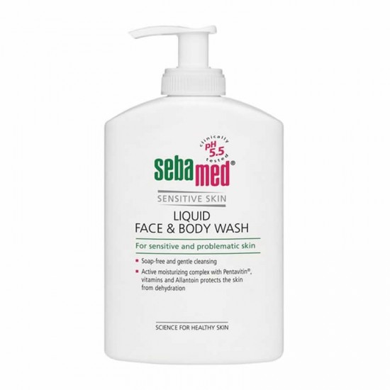 Sebamed Liquid Face & Body Wash Ήπιο Καθαριστικό Προσώπου & Σώματος για Ευαίσθητη & Προβληματική Επιδερμίδα 300ml