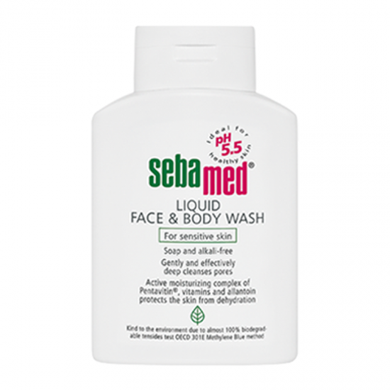 Sebamed Liquid Face & Body Wash Ήπιο Καθαριστικό Προσώπου & Σώματος για Ευαίσθητη & Προβληματική Επιδερμίδα 200ml