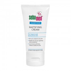 Sebamed Clear Face Mattifying Cream Κρέμα Προσώπου Ρύθμισης Σμήγματος με Ματ Υφή για Λιπαρό Δέρμα με Τάση Ακμής 50ml