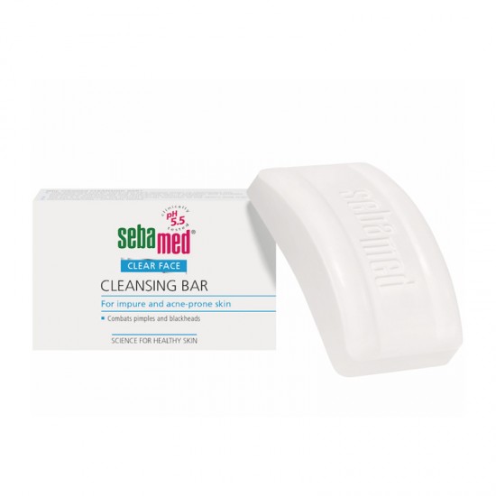 Sebamed Clear Face Cleansing Bar Σαπούνι Καθαρισμού Προσώπου για Λιπαρό Δέρμα με Τάση Ακμής 100g
