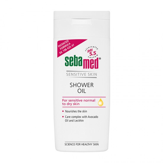 Sebamed Sensitive Skin Shower Oil Λάδι Καθαρισμού Σώματος για Ευαίσθητη Κανονική προς Ξηρή Επιδερμίδα 200ml