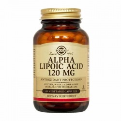 Solgar Alpha-Lipoic Acid 120mg Συμπλήρωμα Άλφα Λιποϊκού Οξέως για Νευροπάθειες 60 Κάψουλες