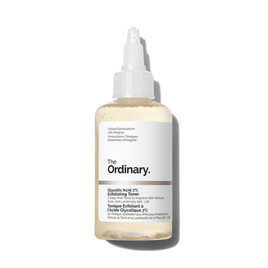 The Ordinary Glycolic Acid 7% Exfoliating Toner Απολεπιστική Λοσιόν Προσώπου, Λαιμού & Τριχωτού Κεφαλής 240ml