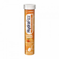Upsa HydraFizz Hydra+Boost Συμπλήρωμα με Ηλεκτρολύτες για Ενέργεια 16 Αναβράζοντα Δισκία με Γεύση Πορτοκάλι