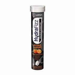 Upsa HydraFizz Hydra+Sport Συμπλήρωμα με Ηλεκτρολύτες για Άθληση 16 Αναβράζοντα Δισκία με Γεύση Πορτοκάλι