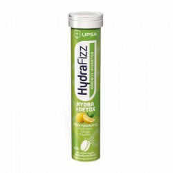 Upsa HydraFizz Hydra+Detox Συμπλήρωμα με Ηλεκτρολύτες για Αποτοξίνωση Οργανισμού 16 Αναβράζοντα Δισκία με Γεύση Λεμόνι
