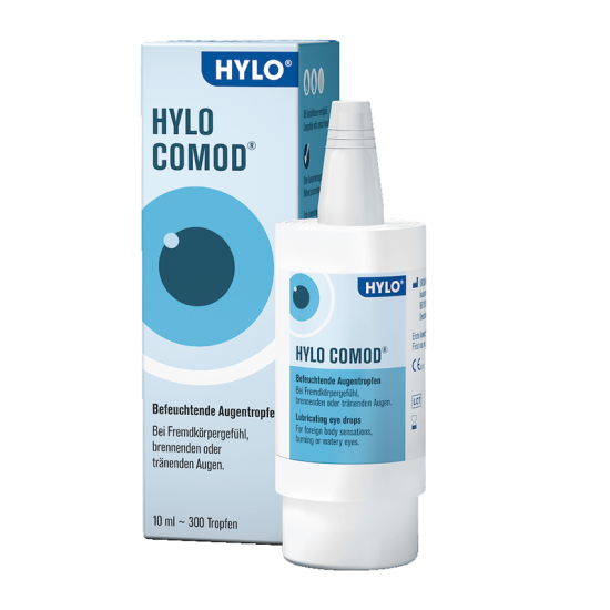 Ursapharm Hylo Comod Eye Drops 10ml (300 σταγόνες) - Οφθαλμικές Σταγόνες με Υαλουρονικό Οξύ 0,1% για την Ξηροφθαλμία