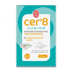 Vican cer'8 Microcapsules Patch Junior Εντομοαπωθητικό Αυτοκόλλητο Παιδιών (Τσερότο) με Μικροκάψουλες 24 τεμάχια