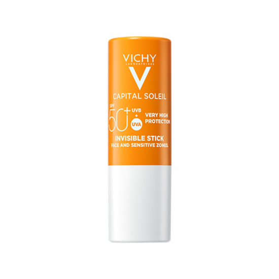 Vichy Capital Soleil Invisible Stick SPF50 Αντηλιακό Στικ για Ευαίσθητες Ζώνες 9ml/8g