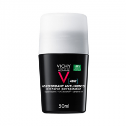 Vichy Deodorant Roll-On Homme 48h Sensitive Ανδρικό Αποσμητικό Ρολό με 48ωρη Προστασία για Ευαίσθητο Δέρμα 50ml