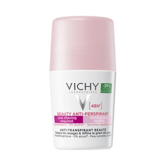 Vichy Deodorant Roll-On 48h Beauty Anti-Persistant Αποσμητικό Ρολό με 48ωρη Προστασία κατά της Εφίδρωσης για Γυναίκες με Ευαίσθητο Δέρμα 50ml