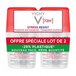 Vichy Deodorant Roll-On 72h Stress Resist Αποσμητικό Ρολό με 72ωρη Προστασία & Εντατική Αποσμητική Δράση 2x50ml (-50% στο 2ο προϊόν)