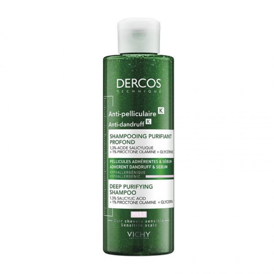 Vichy Dercos Anti-Dandruff K Σαμπουάν κατά της Επίμονης Πιτυρίδας & Λιπαρότητας 250ml