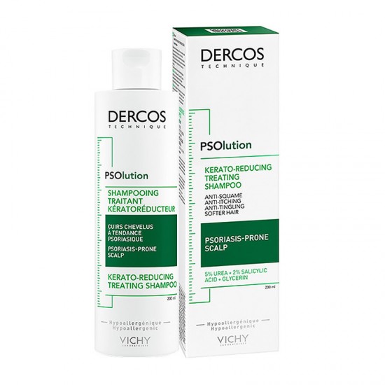 Vichy Dercos PSOlution Σαμπουάν για Τριχωτό με Τάση Ψωρίασης κατά των Λεπιών & Κνησμού 200ml