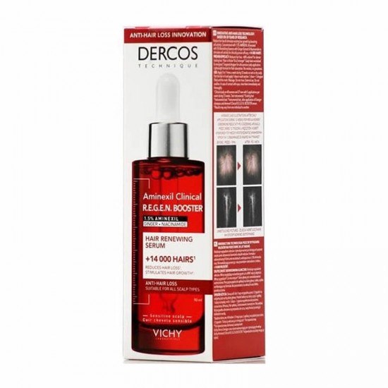 Vichy Dercos Aminexil Clinical R.E.G.E.N. Booster Serum Ορός Ενδυνάμωσης Μαλλιών ενάντια στη Τριχόπτωση 90ml