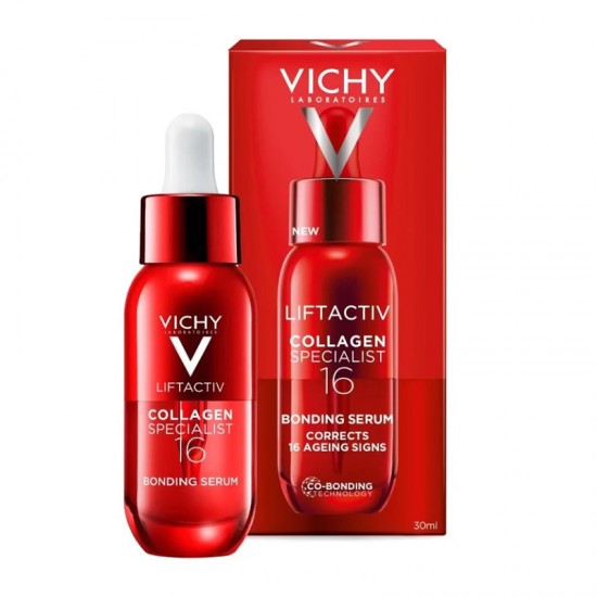 Vichy Liftactiv Collagen Specialist 16 Bonding Serum Ορός Προσώπου Ενίσχυσης Κολλαγόνου & Διόρθωσης 16 Σημαδιών Γήρανσης 30ml
