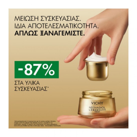 Vichy Neovadiol Longevity Day Cream Αντιγηραντική Κρέμα Ημέρας Αναδόμησης & Επαναφοράς Όγκου Νεότητας 50ml
