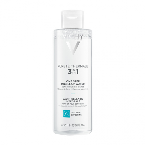 Vichy Purete Thermale 3 in 1 One Step Micellar Water Νερό Καθαρισμού Προσώπου & Ματιών 400ml