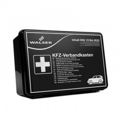 Walser KFZ-Verbandkasten Φαρμακείο Αυτοκινήτου Κιτ Πρώτων Βοηθειών Πιστοποιημένο DIN 13164-2022