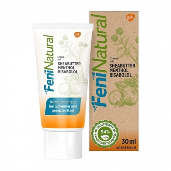 GSK FeniNatural Cream 30ml - Καταπραϋντική Κρέμα για Ανακούφιση από Φαγούρα και Ερεθισμό