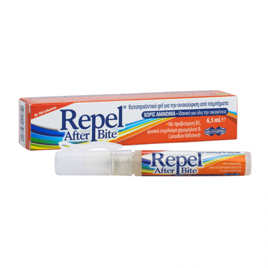 Uni-pharma Repel After bite Καταπραϋντικό gel για την ανακούφιση από τσιμπήματα 6,5ml