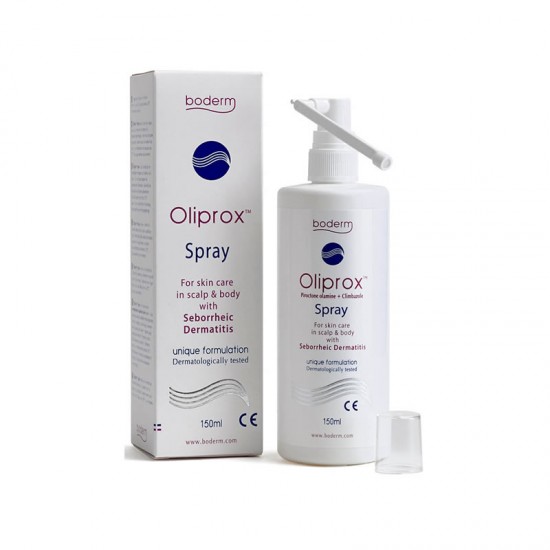 Boderm Oliprox Spray Εκνέφωμα για την Αντιμετώπιση της Σμηγματορροϊκής Δερματίδας στο Τριχωτό της Κεφαλής & στο Σώμα 150ml