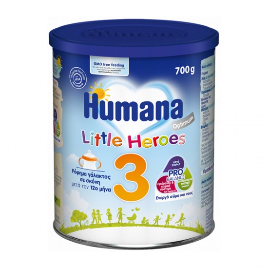 Humana Optimum No3 "Little Heroes" 700g - Ρόφημα Γάλακτος σε Σκόνη μετά τον 12o Μήνα