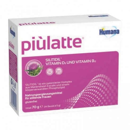Humana Piulatte 14 Φακελίσκοι των 5g - Συμπλήρωμα Διατροφής για Θηλάζουσες Γυναίκες