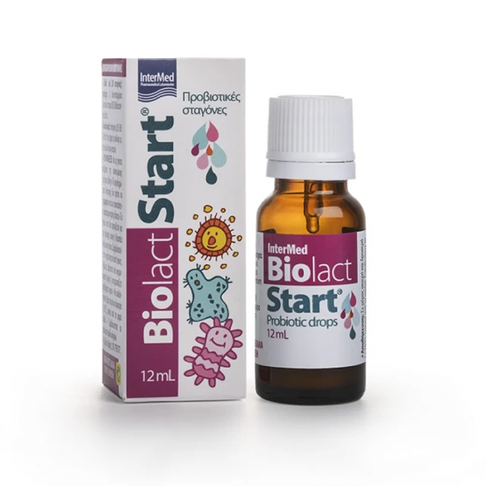 Intermed Biolact Start Drops Προβιοτικές Σταγόνες για την Επαναφορά και Διατήρηση της Χλωρίδας του Εντέρου 12ml