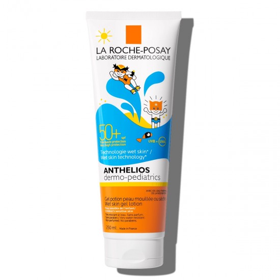 La Roche-Posay Anthelios Dermo-Pediatrics Wet Skin Gel Lotion SPF50+ 250ml - Παιδικό Αντηλιακό Προσώπου & Σώματος για Στεγνό ή Βρεγμένο Δέρμα 