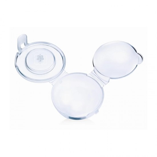 MAM Θερμοευαίσθητα Κουταλάκια με Θήκη Σιλικόνης 6+ μηνών Χρώμα Μπλε 2τμχ