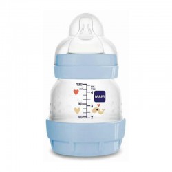 MAM Μπιμπερό Πλαστικό Easy Start Anti-Colic 0 μηνών με Θηλή Σιλικόνης No0 Χρώμα Μπλε Συλλογή Better Together 130ml