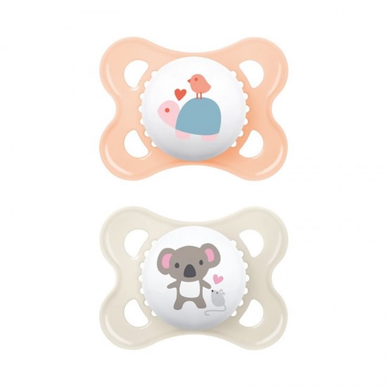 MAM Πιπίλα Σιλικόνης Original 2-6 μηνών Σομόν Συλλογή Better Together 2τμχ