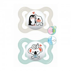 MAM Πιπίλα Σιλικόνης Supreme 2-6 μηνών Χρώμα Κρεμ Συλλογή Better Together 2τμχ