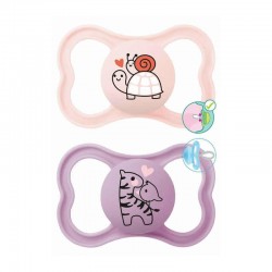 MAM Πιπίλα Σιλικόνης Supreme 6-16 μηνών Χρώμα Ροζ Συλλογή Better Together 2τμχ