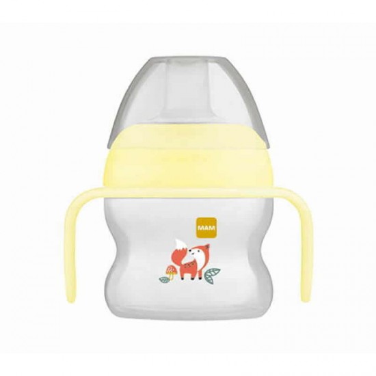 MAM Ποτηράκι Starter Cup 4+ μηνών Χρώμα Κίτρινο 150ml
